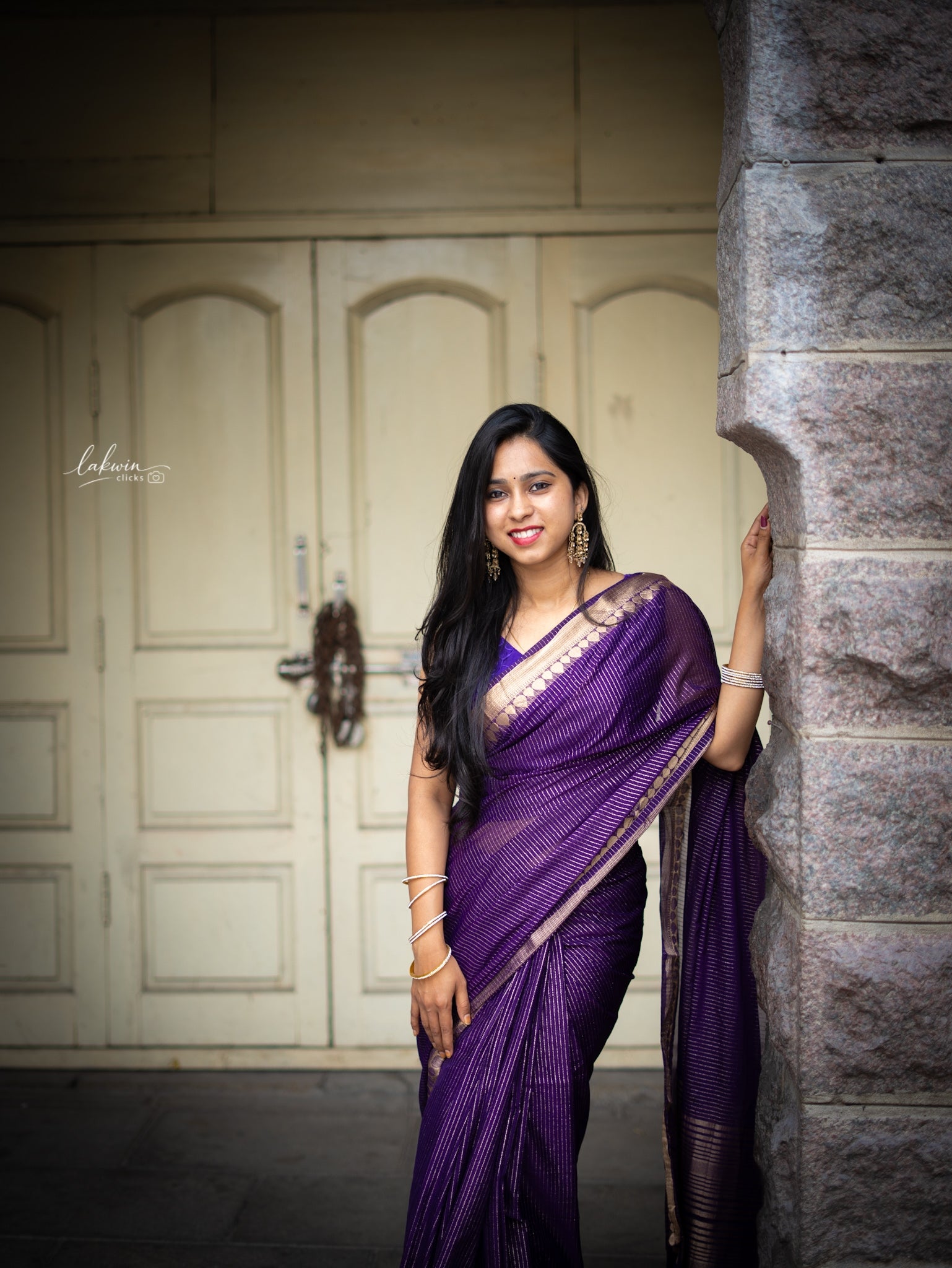 Purple Saree